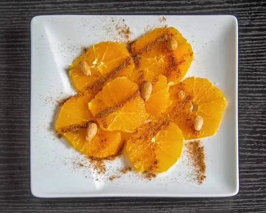 Salade d'orange du restaurant marocain Dubaï Marina à Rennes